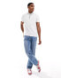 Tommy Hilfiger half zip tipped polo shirt in white