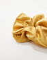 Фото #2 товара DesignB London maxi satin scrunchie in butter yellow