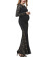 Фото #2 товара Maternity Lace Trim Mermaid Maxi Dress