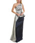 Teri Jon By Rickie Freeman One-Shoulder Gown Women's 6 - фото #1