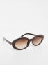 Фото #3 товара AJ Morgan oval sunglasses in chocolate brown