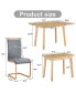 Фото #3 товара Foldable Computer Desk Set with Modern Chair