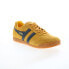 Фото #2 товара Gola Harrier Suede CMA192 Mens Yellow Suede Lace Up Lifestyle Sneakers Shoes 8
