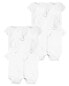 Фото #1 товара Baby 10-Pack Short Sleeve Cotton Bodysuits Set 9M