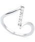 ფოტო #3 პროდუქტის Diamond Statement Ring (1/10 ct. t.w.) in Sterling Silver