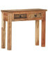 Фото #1 товара Console Table 35.6"x11.8"x29.5" Solid Acacia Wood and Reclaimed Wood