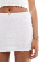 Pull&Bear lace mini skirt co-ord in white