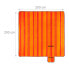 Фото #9 товара Плед для пикника Relaxdays Picknickdecke 200x200см оранжево-красно-полосатый