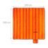 Picknickdecke 200x200cm orange gestreift