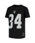 Big Boys Bo Jackson Black Las Vegas Raiders Retired Retro Player Name and Number T-shirt