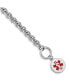 ფოტო #1 პროდუქტის Sterling Silver Rhodium Engraveable Enamel Disc Medical ID Bracelet