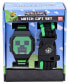 ფოტო #5 პროდუქტის Kids Unisex Minecraft Creeper Green and Black Silicone Watch 36mm Set