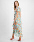 Фото #2 товара Women's Juna V-Neck Flutter-Sleeve Maxi Dress