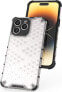 Hurtel Honeycomb etui iPhone 14 Pro Max pancerny hybrydowy pokrowiec czarne