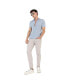 ფოტო #2 პროდუქტის Men's Light Blue Textured Regular Fit Casual Shirt