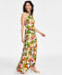 Фото #3 товара Women's Linen Halter Maxi Dress, Created for Macy's