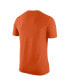 Фото #4 товара Men's Heathered Orange Clemson Tigers Vintage-Like Logo Tri-Blend T-shirt