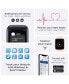 ფოტო #4 პროდუქტის Air 3 Unisex Heart Rate Black Strap Smart Watch 40mm