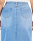 ფოტო #5 პროდუქტის Plus Size Denim Maxi Skirt