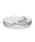 Фото #3 товара Sara Miller Artisanne Noir Salad Plates, Set of 4