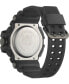 Фото #3 товара Men's Combat Black Silicone Strap Watch 50mm