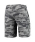 Фото #2 товара Men's Charcoal and Gray Michigan Wolverines Camo Backup Terry Jam Lounge Shorts
