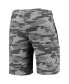 Men's Charcoal and Gray Michigan Wolverines Camo Backup Terry Jam Lounge Shorts