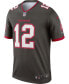 ფოტო #3 პროდუქტის Men's Tom Brady Pewter Tampa Bay Buccaneers Alternate Legend Jersey