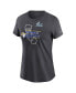 ფოტო #3 პროდუქტის Women's Anthracite Los Angeles Rams Super Bowl LVI Champions Hometown T-shirt