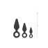 Фото #4 товара 3 Pieces Butt Plug Set with Ring Negro