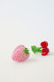 2-pack cherry and strawberry hair clips