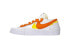 Sacai x Nike Blazer Low "Magma Orange" 解构 低帮 板鞋 男女同款 白橙