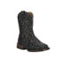 Фото #4 товара Roper Glitter Galore Square Toe Cowboy Toddler Girls Black Casual Boots 09-017-