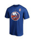 Men's Anders Lee Royal New York Islanders Authentic Stack Name and Number T-shirt