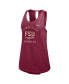 Фото #3 товара Women's Garnet Florida State Seminoles Primetime Open Back Tank Top