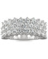 Moissanite Triple Row Band (3 ct. t.w. DEW) in 14k White Gold