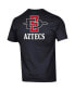 Men's Black San Diego State Aztecs Stack 2-Hit T-shirt Черный, M - фото #3