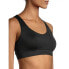 Avia Sport Bra Women M Black Impact Strappy Moisture Wicking Pullover Polyester