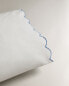 Scalloped pillowcase