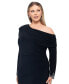 ფოტო #3 პროდუქტის Plus Size Off-Shoulder Embellished-Cuff Dress