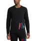 Фото #1 товара Men's Long-Sleeve Crewneck Pajama Shirt