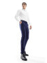 ASOS DESIGN wedding skinny suit trouser in navy microtexture