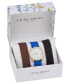 ფოტო #1 პროდუქტის Women's Interchangeable Multi-Colored Polyurethane Bands Watch 35mm Set