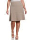 ფოტო #1 პროდუქტის Plus Size A Line Flounce Skirt