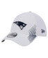 ფოტო #1 პროდუქტის Men's White New England Patriots Active 39thirty Flex Hat