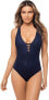 Фото #1 товара Amoressa by Miraclesuit 266348 Women Sanskrit Victoria One Piece Swimsuit Size 6