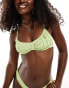 Фото #4 товара Billabong wave check bliss bikini top in green