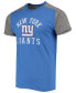 Men's Royal, Gray New York Giants Field Goal Slub T-shirt Royal Blue, Gray, 2XL - фото #3