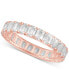 ფოტო #1 პროდუქტის Certified Lab Grown Diamond Emerald-Cut Eternity Band (3 ct. t.w.) in 14k Gold