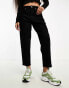 Фото #4 товара Miss Selfridge Petite mom high waist jean in black